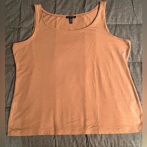 Eileen Fisher Tank Top Fine Tencel Jersey Sleeveless Shirt Women's XL Top